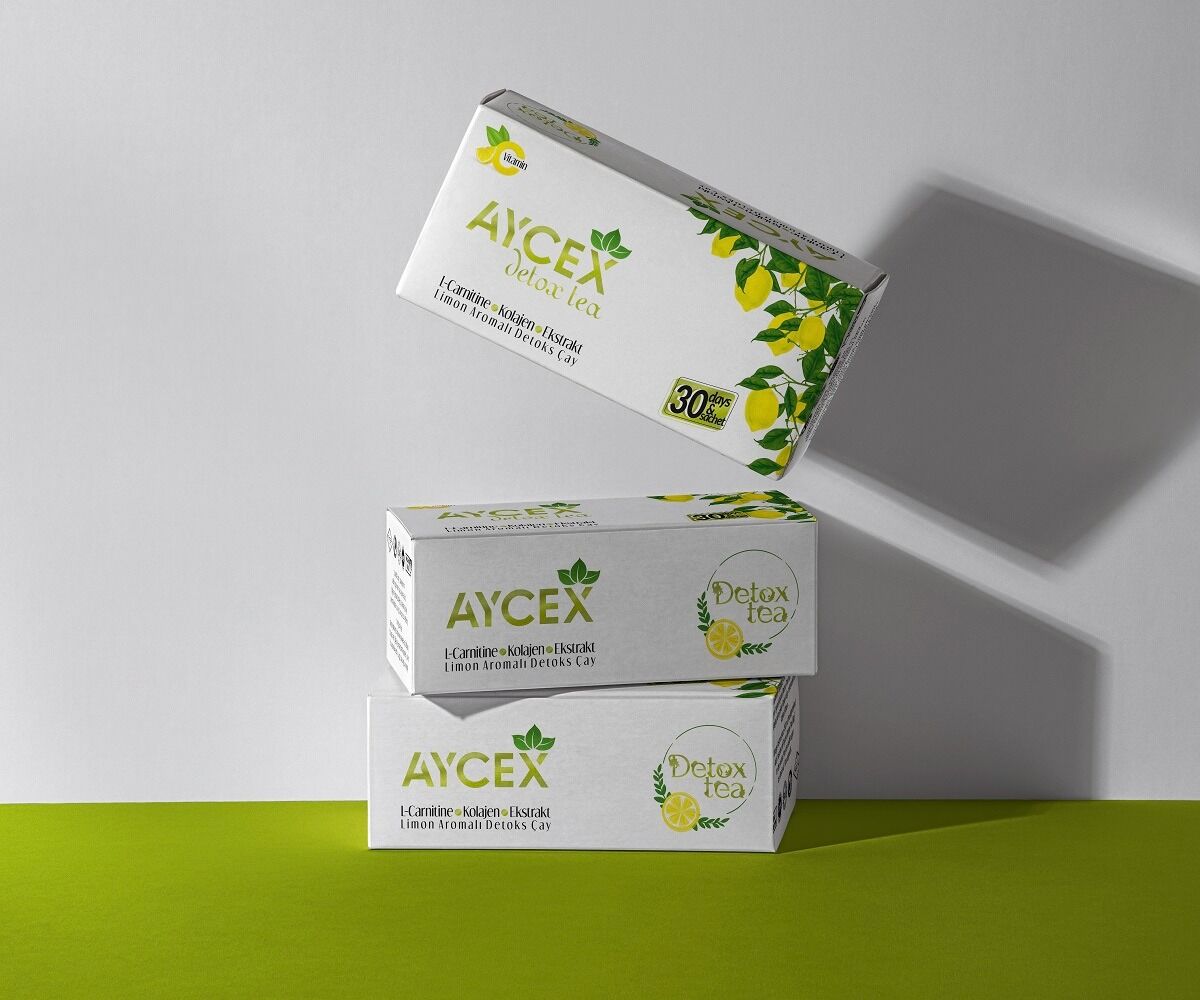 Aycex Detox Tea – Limon Aromalı 3 Aylık Paket 90 LI