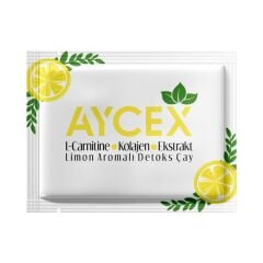 Aycex Detox Tea – Limon Aromalı 1 Aylık Paket 30 LU