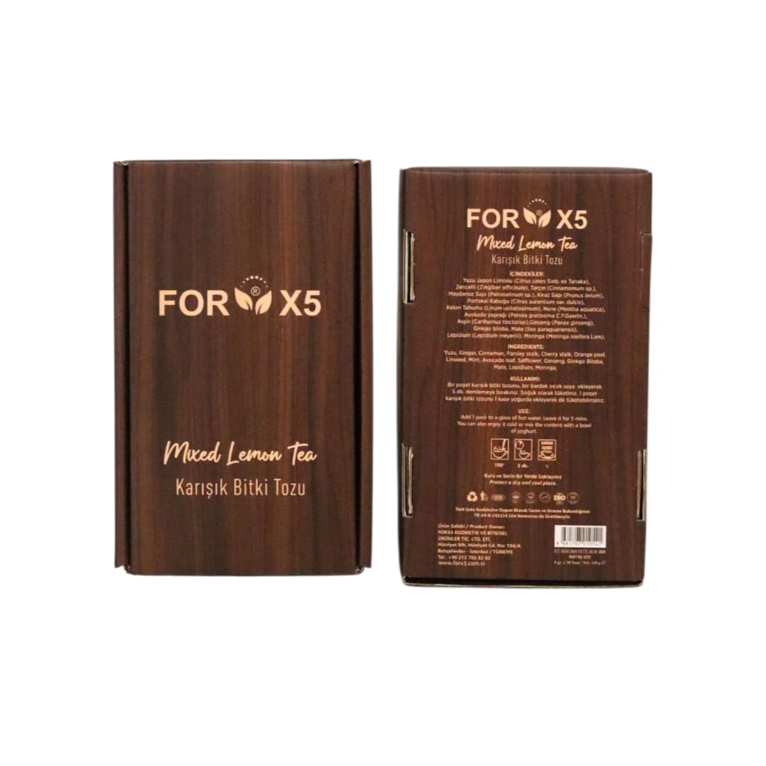 FORX5 detox tea  Limon Aromalı Karışık Bitki Çayı