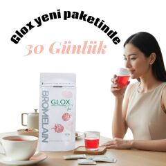 Glox Tea Gloxtea Bromelain Içeren Bitkisel Detox Çayı 1 aylık Glox
